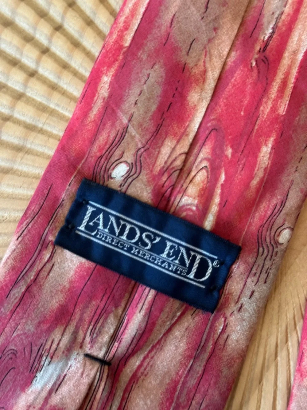 Vintage Land’s End Baseball Tie Classic Made in the USA